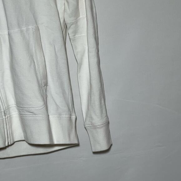 Helmut Lang Full Zip Hoodie Drawstring Jacket White Womens Size Large - Picture 3 of 9